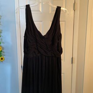 David’s Bridal Long Black Dress
